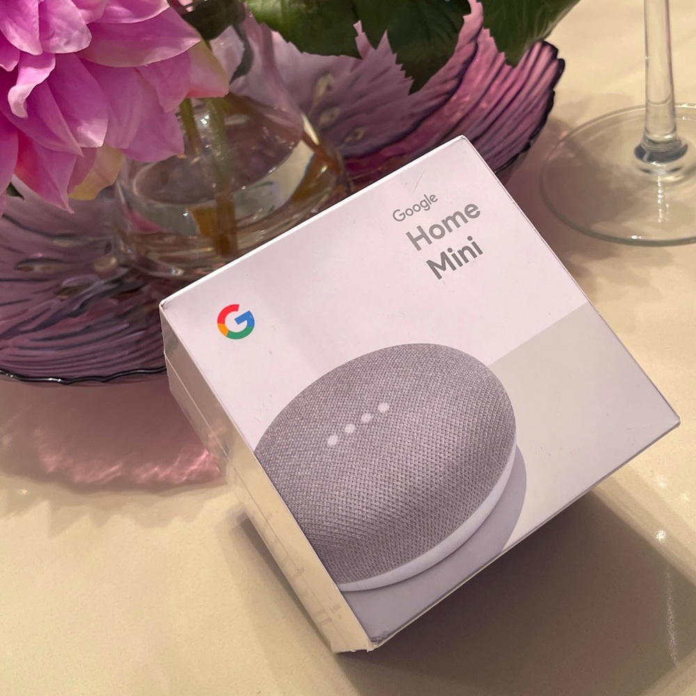 Google Home Mini (1st Generation) Smart Speaker w/Google Assistant. Sealed-new.